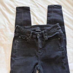 American Eagle Outfitters Women's Dark Gray Skinny Jeans